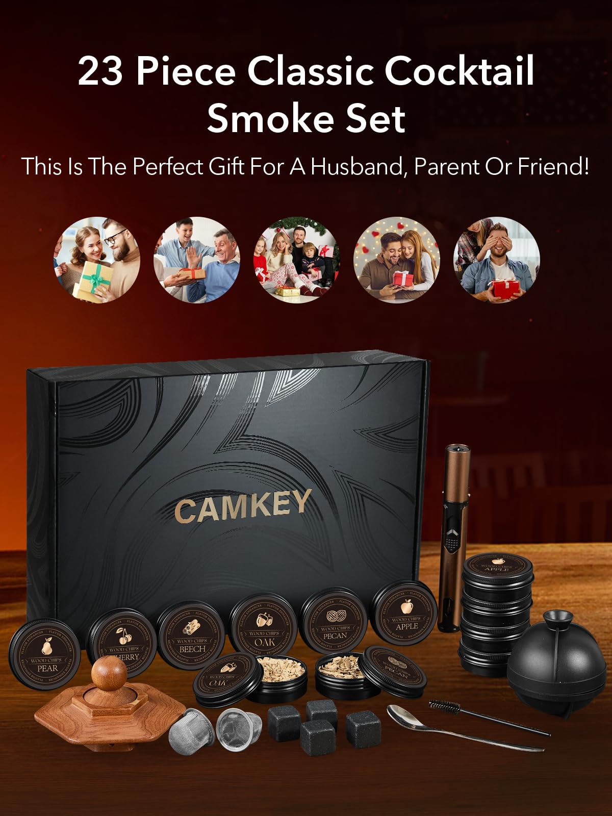 CAMKEY Old Fashioned drink setup for bar-quality presentation at home