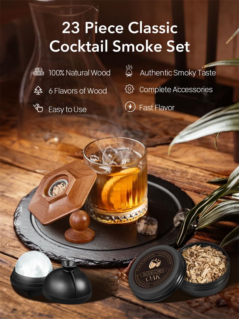 CAMKEY wood chip flavors pack featuring cherry, oak, hickory for versatile infusions