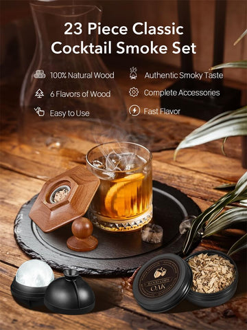 CAMKEY wood chip flavors pack featuring cherry, oak, hickory for versatile infusions