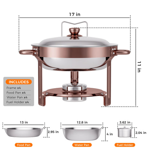 CAMMOO Rose Gold sturdy hardware provides rigid assembly for stable use.