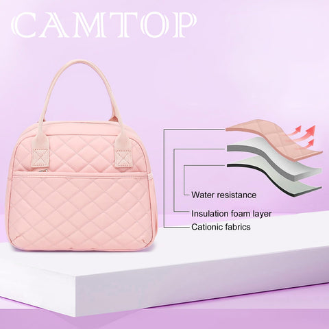 CAMTOP side pocket fits water bottle or umbrella on the go.