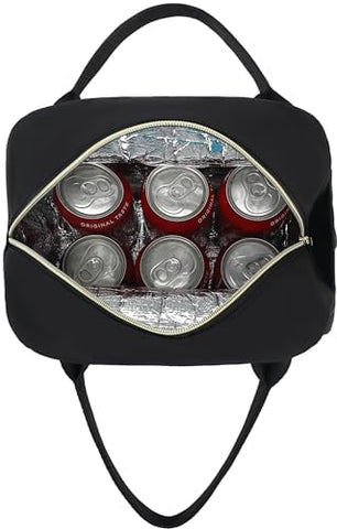 CAMTOP black insulated lunch tote ready for daily routine