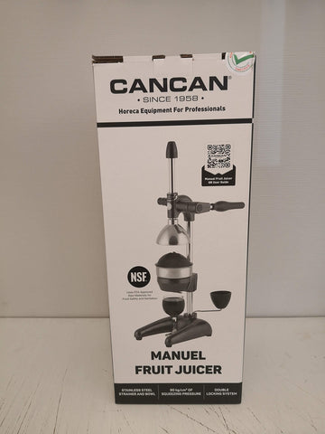 Can-Can juicer cleaning the filter bowl after use.