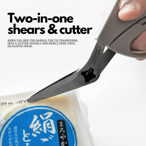 CANARY shears handcrafted in Japan by skilled artisans.