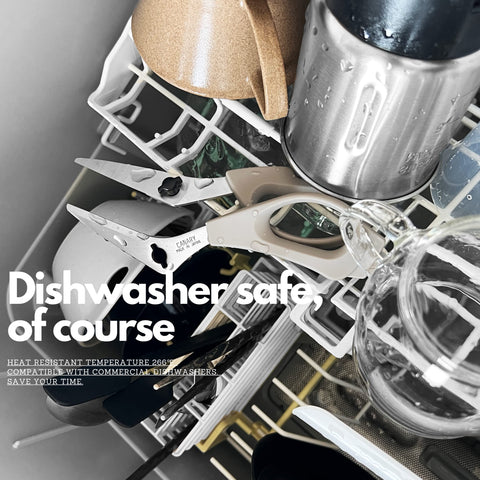 CANARY shears with sleek gray finish for modern kitchens.