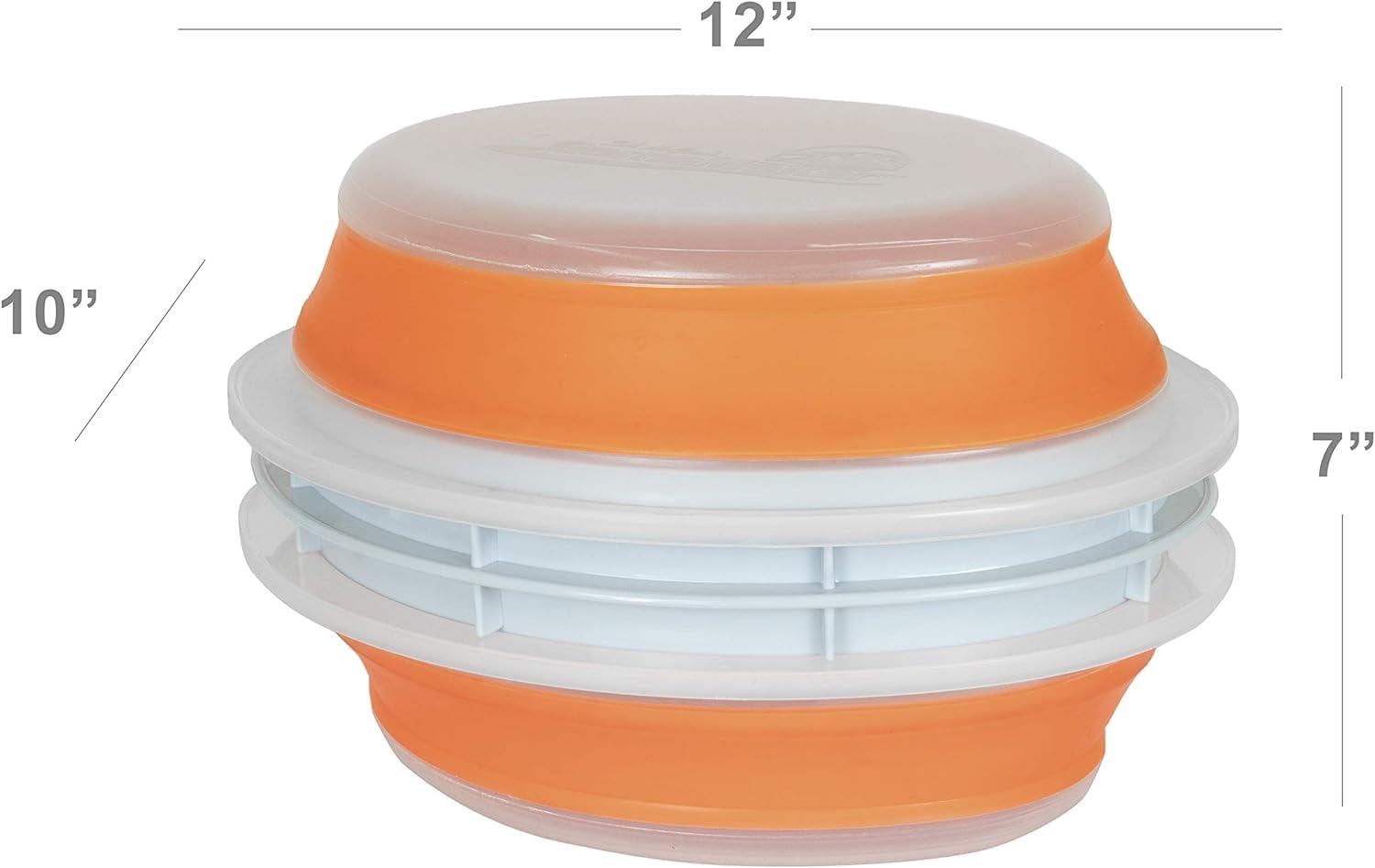 CanCooker mess-free breading container minimizes drips during frying.