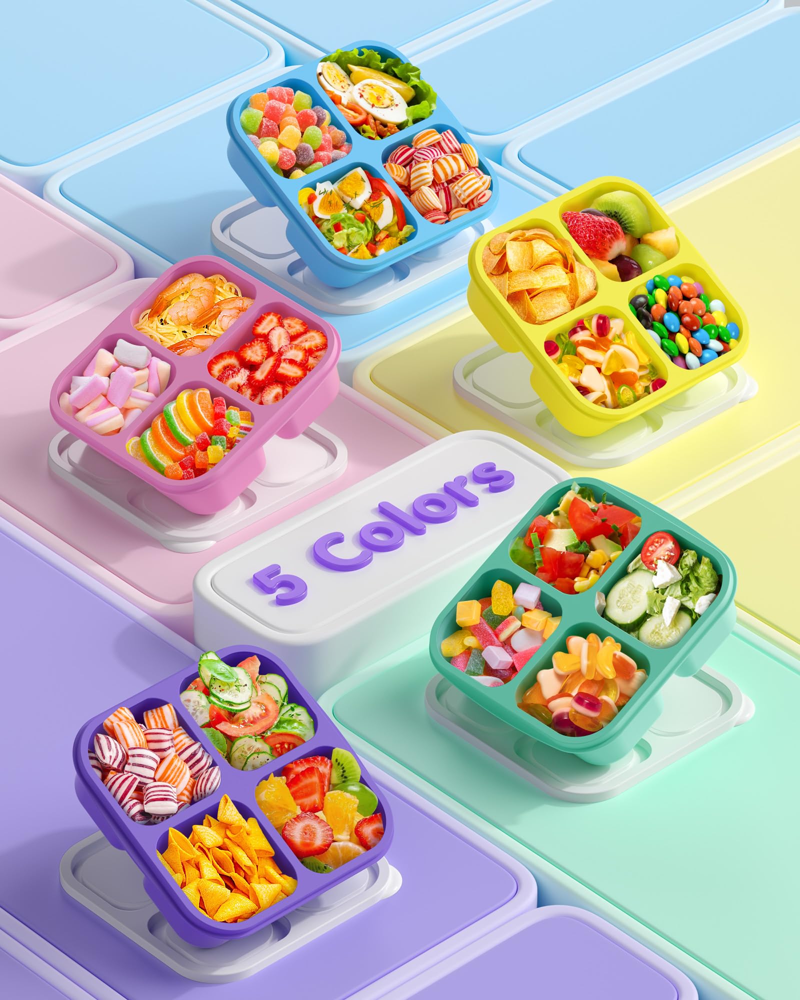 Canfanni 5-color set supports color-coding meals for workdays.