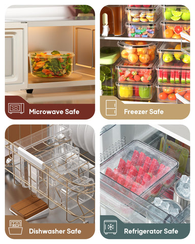 Canfanni containers are microwave and dishwasher safe for convenience.