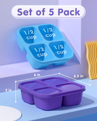 Canfanni five-color lunchbox set offers vibrant options for rotating lunches.