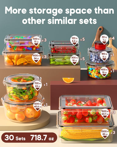 Canfanni rectangular containers with seal for leak-proof leftovers.