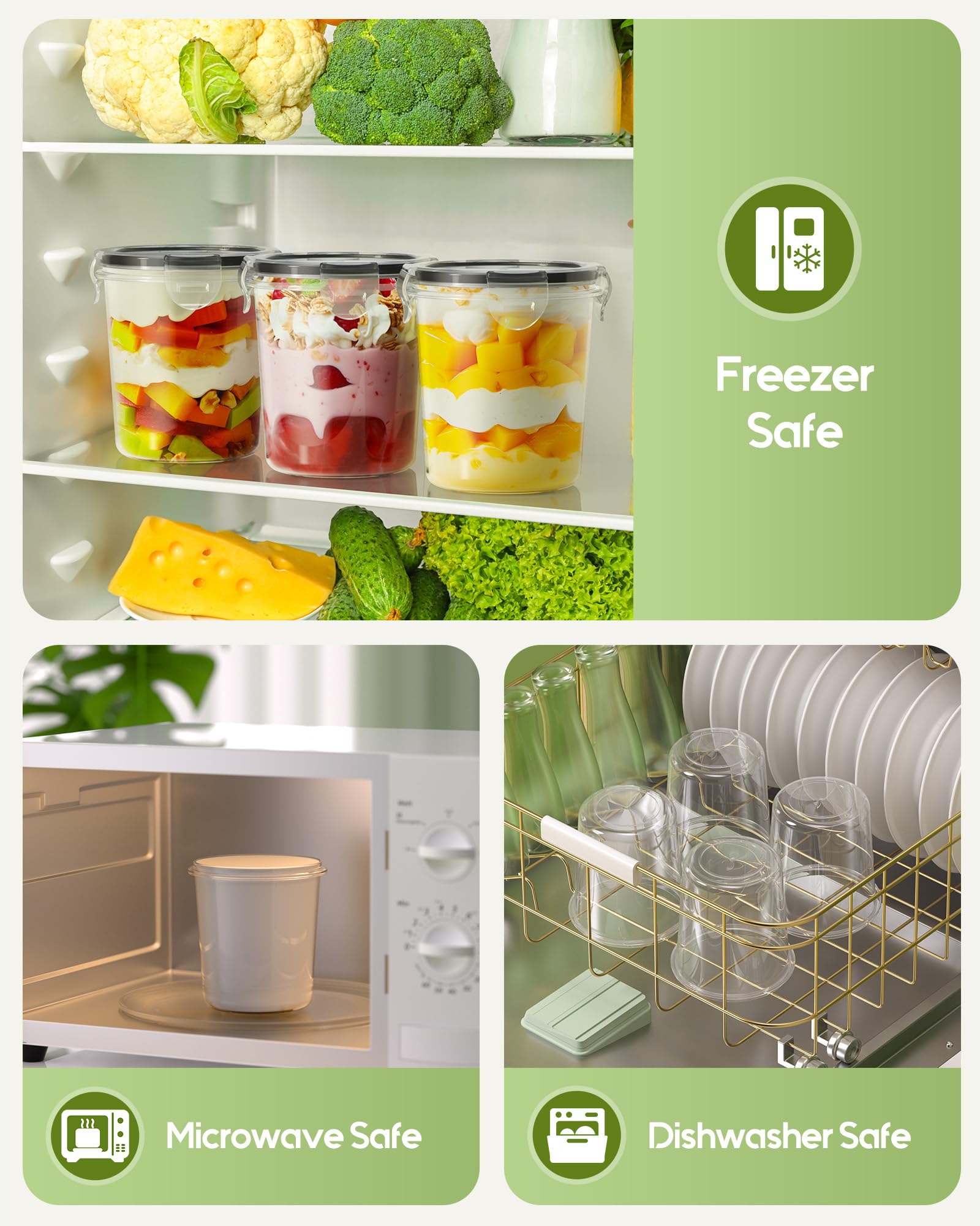 Canfanni stackable, nested design saves kitchen space and keeps things tidy.