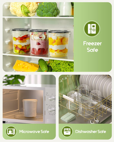 Canfanni stackable, nested design saves kitchen space and keeps things tidy.