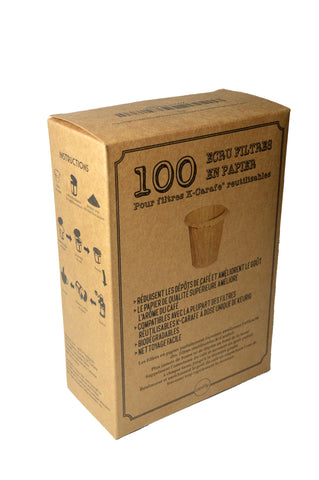 Easy cleanup: slide used filter and grounds into trash after brewing.