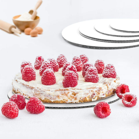 Cangfort white round greaseproof cake board 12-inch, sturdy base for large celebrations.