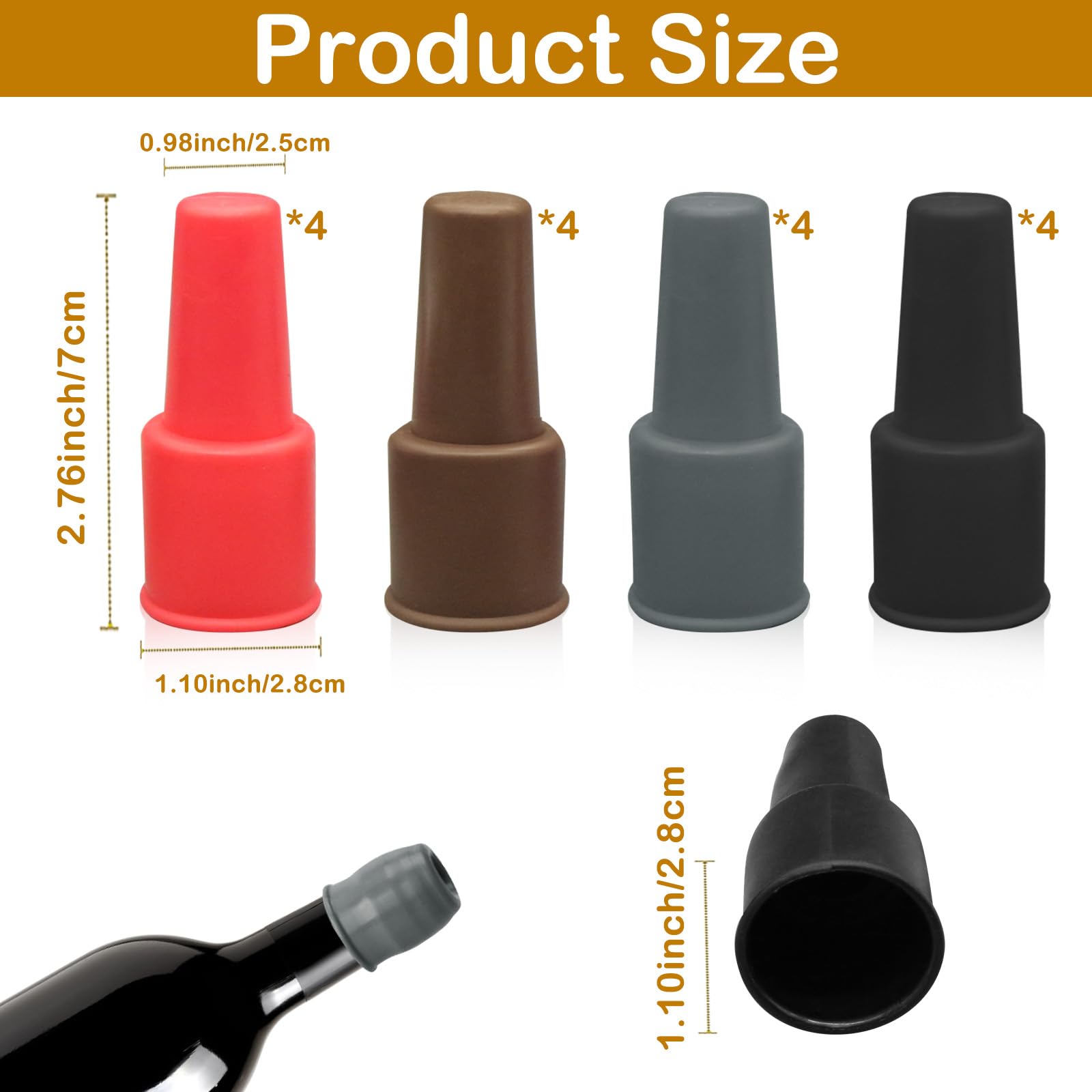 CANIPHA four-color set helps label different wines at home parties.