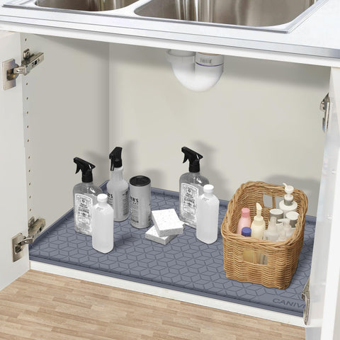 CANIVI mat fits standard 36-inch cabinets with a 34x22 footprint.