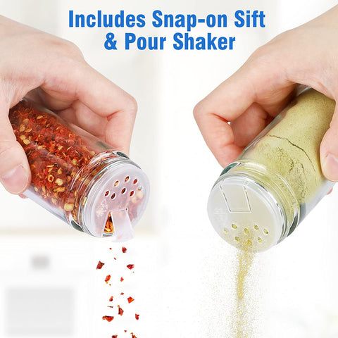 Cantami silicone spice funnel makes transfers into jars clean and easy.