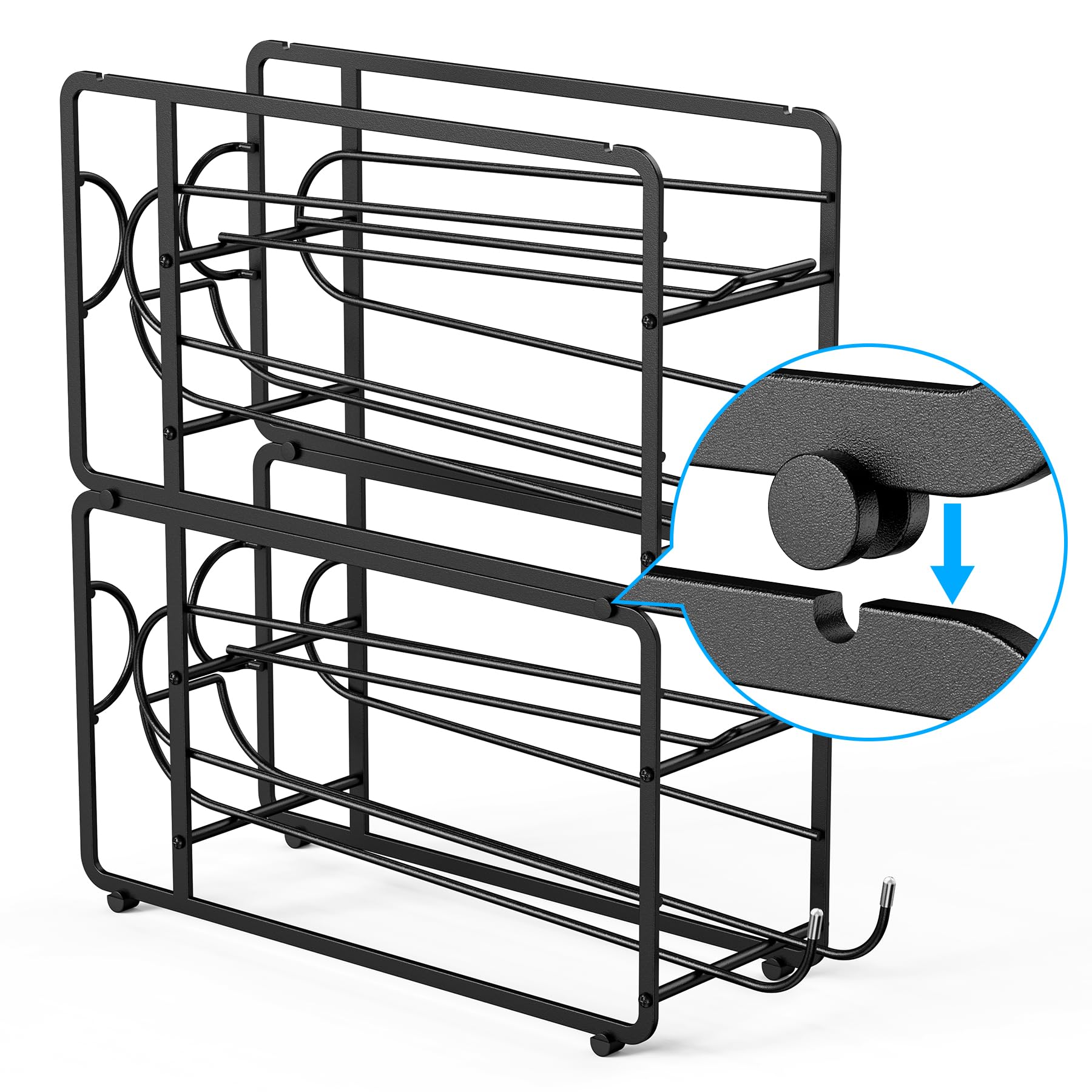 Canyave organizer keeps beverages accessible while reducing kitchen clutter