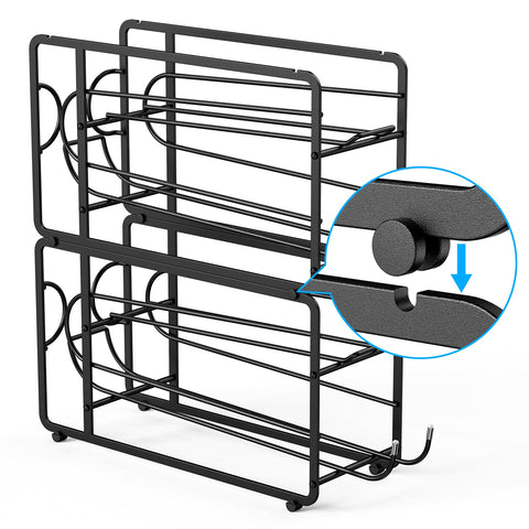 Canyave organizer keeps beverages accessible while reducing kitchen clutter
