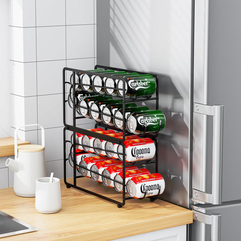 Canyave two-pack stackable design saves space in pantry or fridge