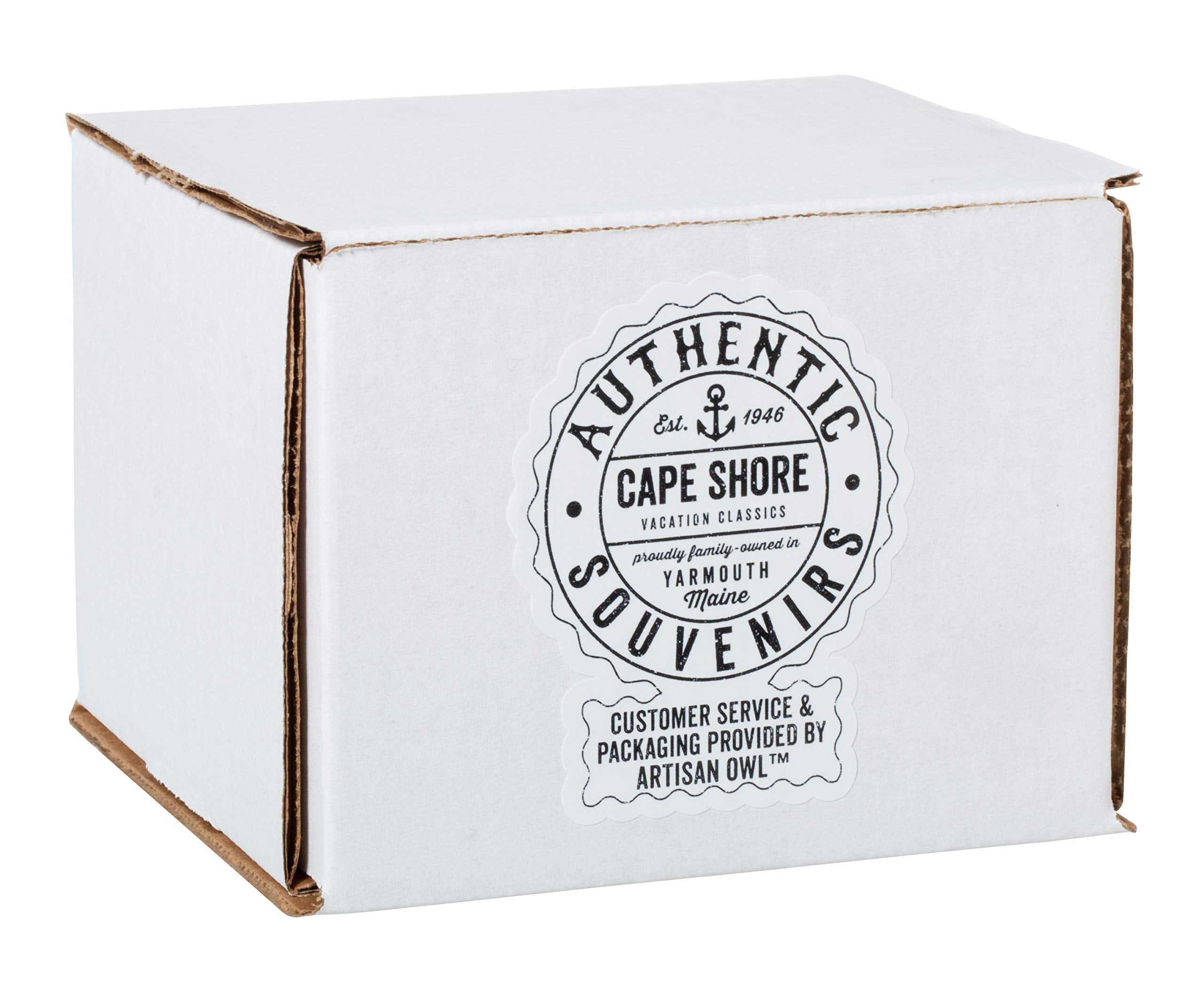 Cape Shore 18oz capacity mug for generous servings of coffee or cocoa.