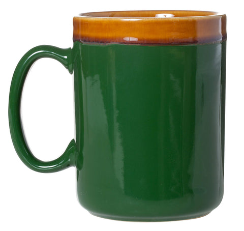 Cape Shore amber rim mug showcases warm tones, ideal for tea or cocoa moments.