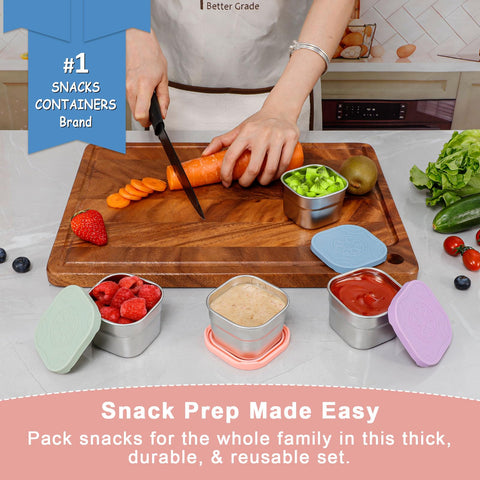 Caperci 4.7oz snack containers ideal for dips, sauces, and small portions.