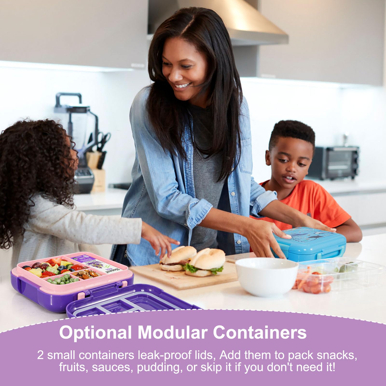 Caperci Bento Box leak-proof lid seals freshness and prevents leaks.