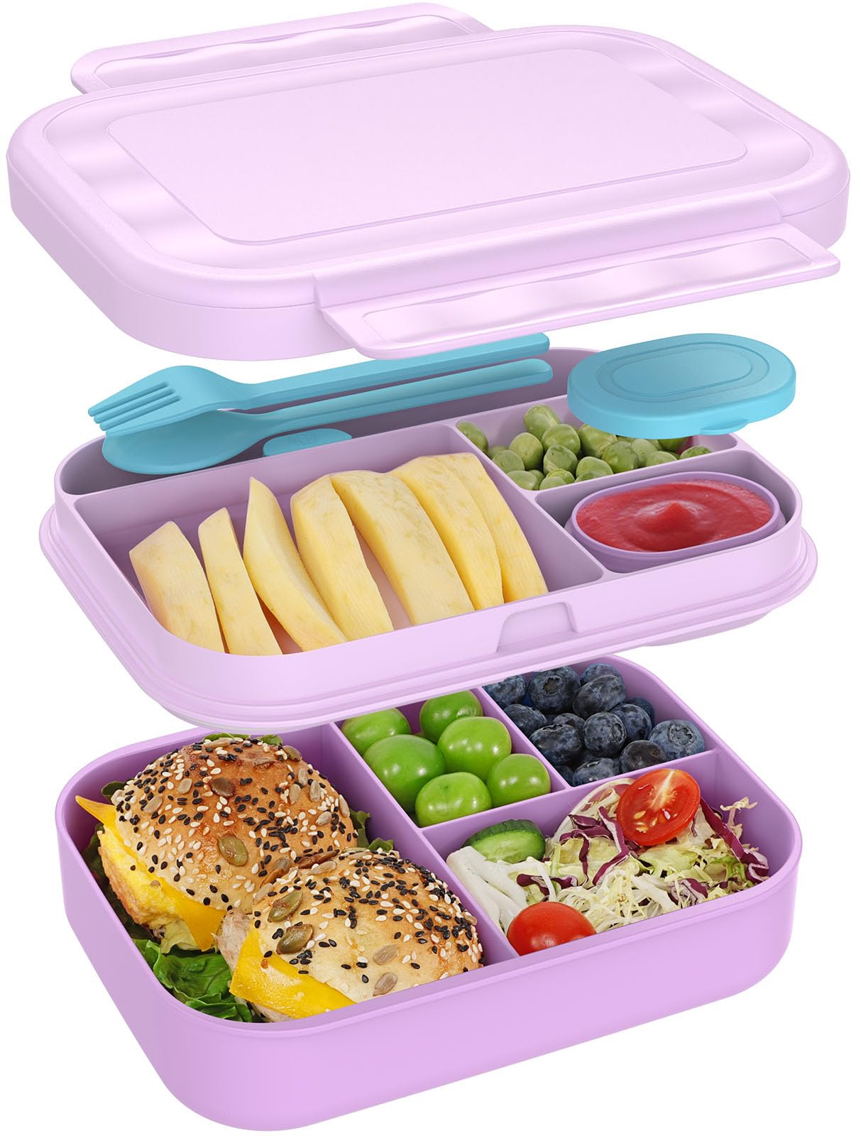 Includes reusable fork and spoon for convenient on-the-go meals