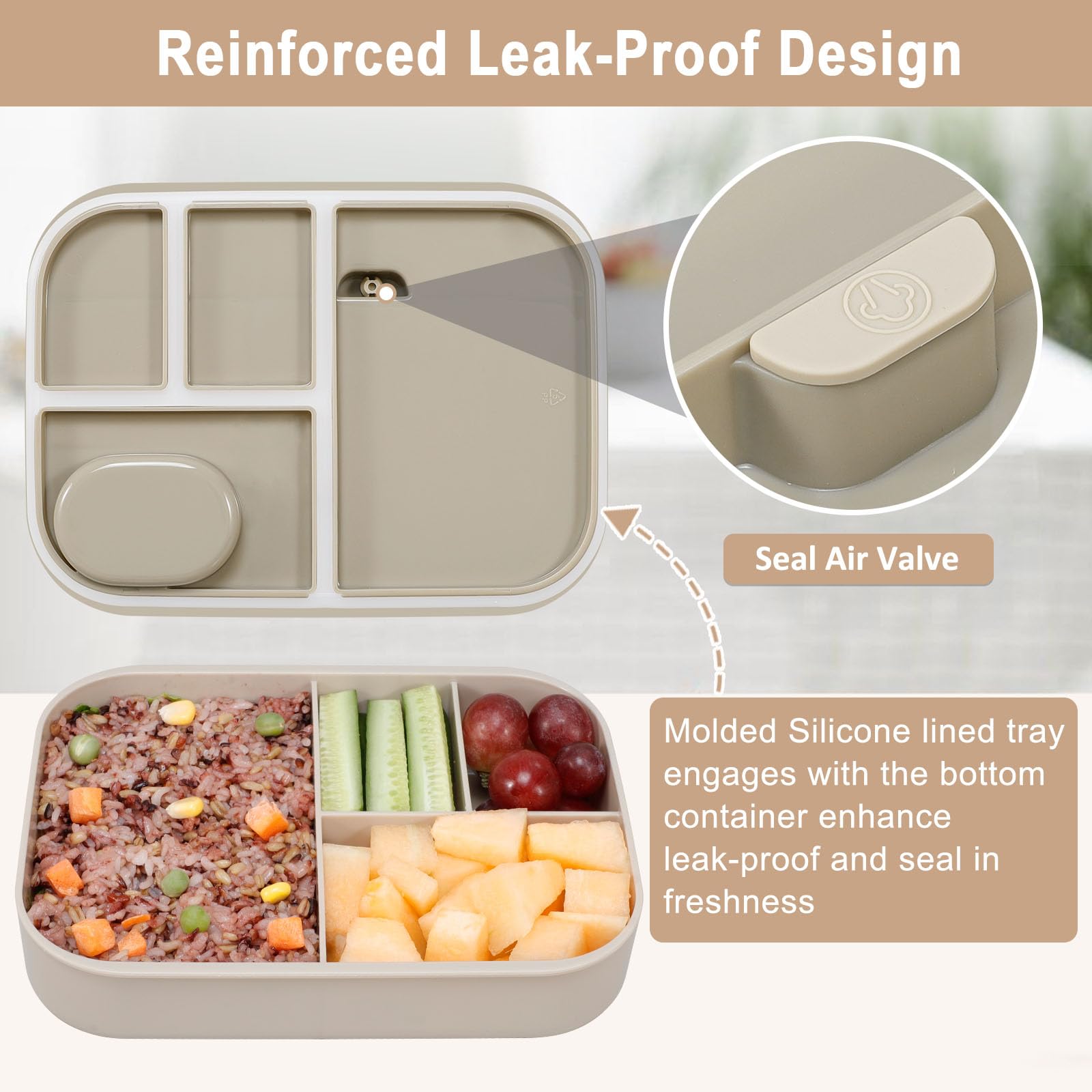 Caperci BPA-free materials keep your lunch safe and reusable