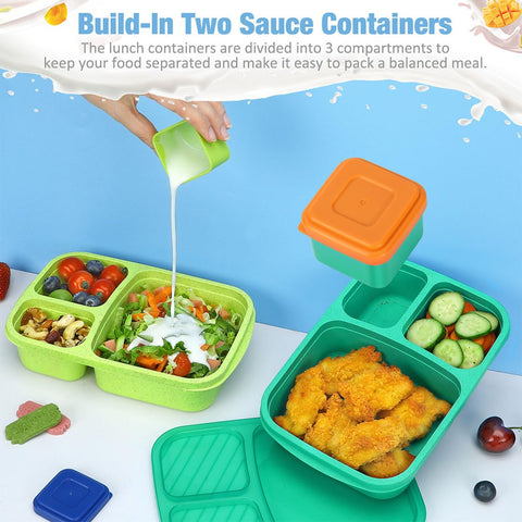 Caperci Bento color lids help quick identification and meal prep efficiency.