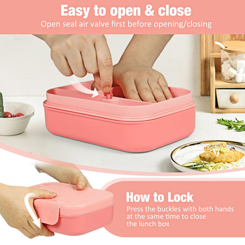 Caperci six-compartment layout keeps fruits and grains organized.