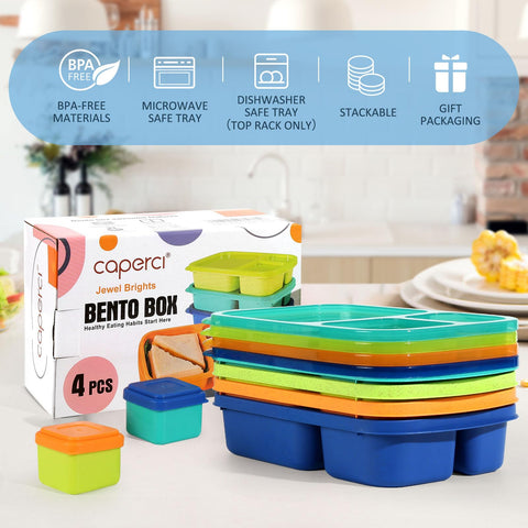 Caperci Bento top-rack dishwasher safe for easy cleanup.