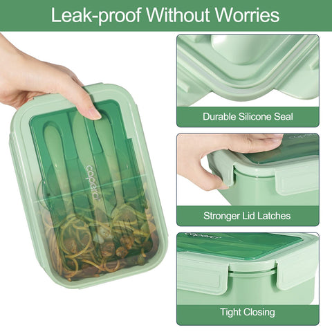 Caperci Classic Bento Box is microwave-friendly for quick reheats at work or school