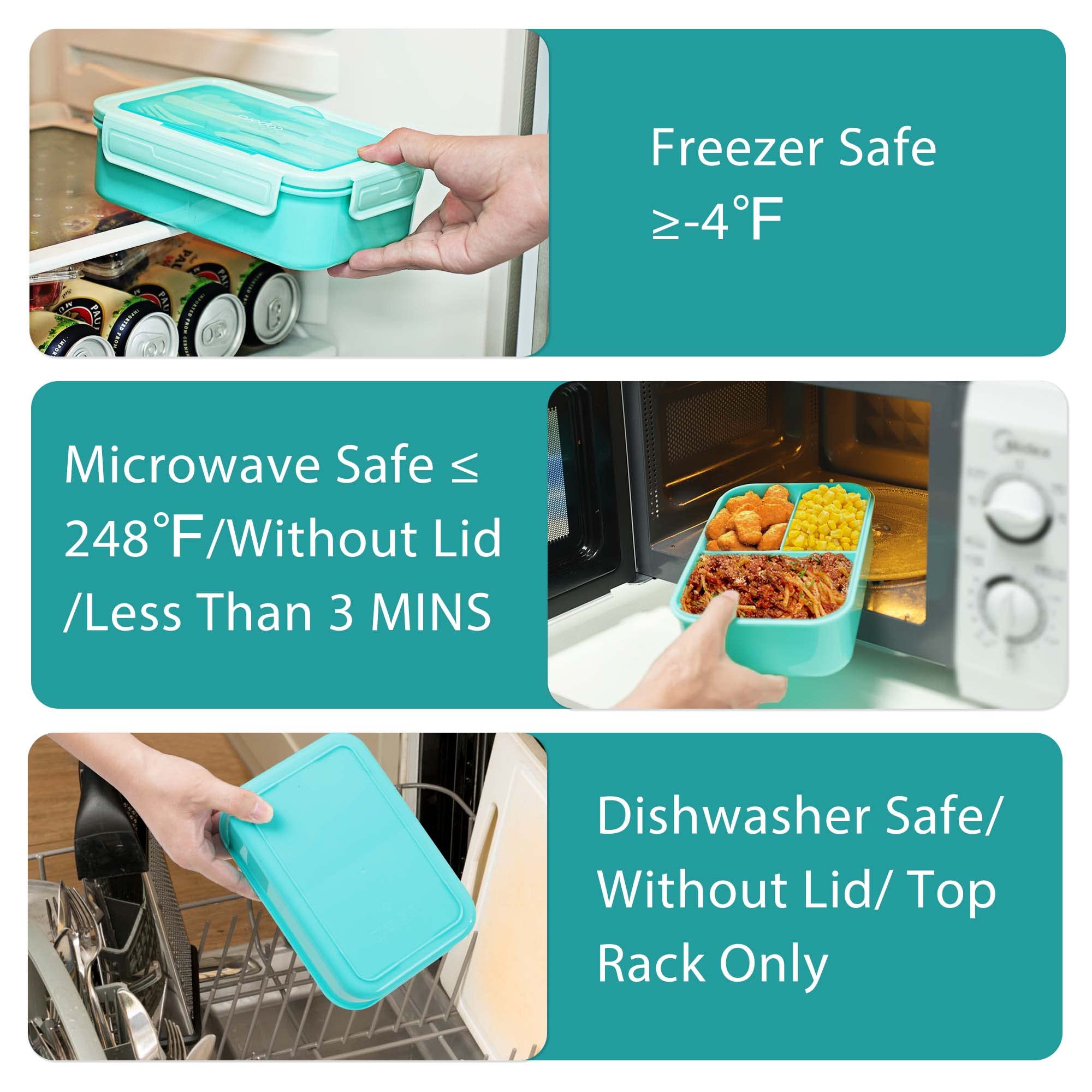 Caperci Classic lunchbox-dishwasher-safe tray easy to clean after use.