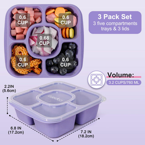 Caperci containers are dishwasher, microwave, and freezer safe for easy cleanup.