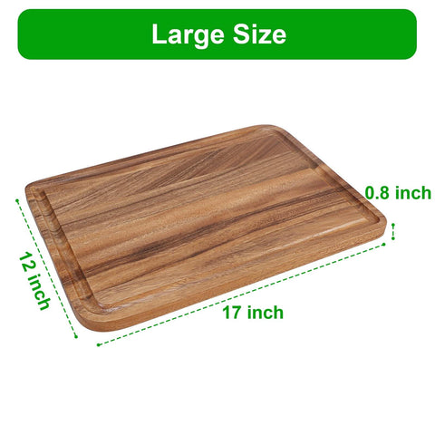 Caperci durable acacia wood with beautiful grain for a premium look.