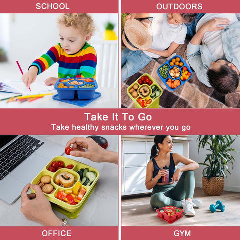 Caperci multi-color lids help families sort lunches efficiently.