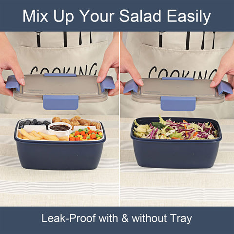 Caperci five-compartment tray keeps toppings organized and fresh.