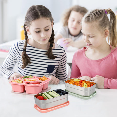 Caperci meal-prep containers help organize toppings and dressings for salads.
