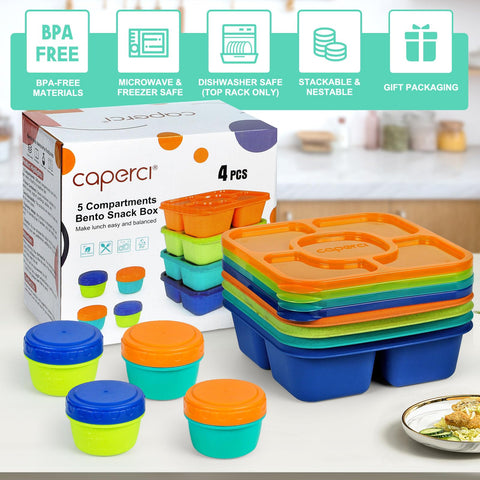 Caperci Original leak-proof small containers prevent spills during transport