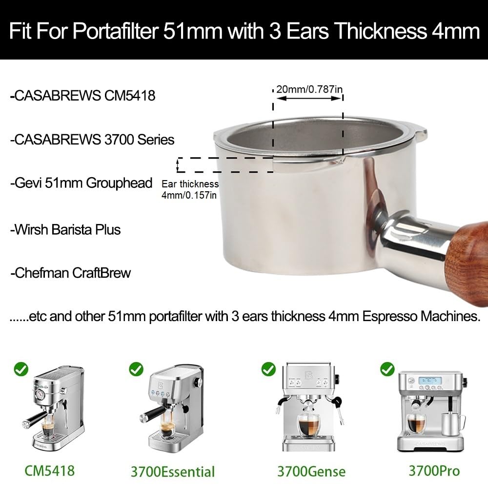 CAPFEI 2-cup 16g filter basket enabling quick, efficient dosing