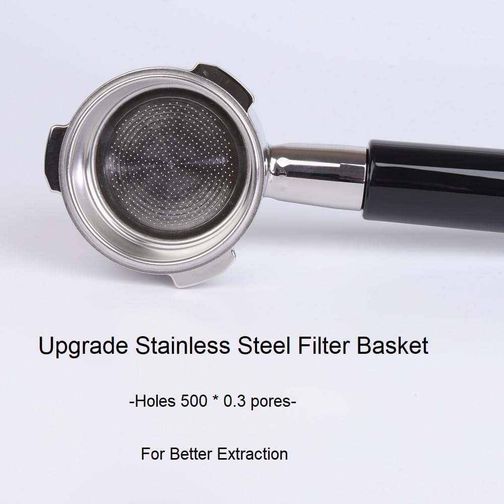 CAPFEI removable design portafilter for easy cleaning.