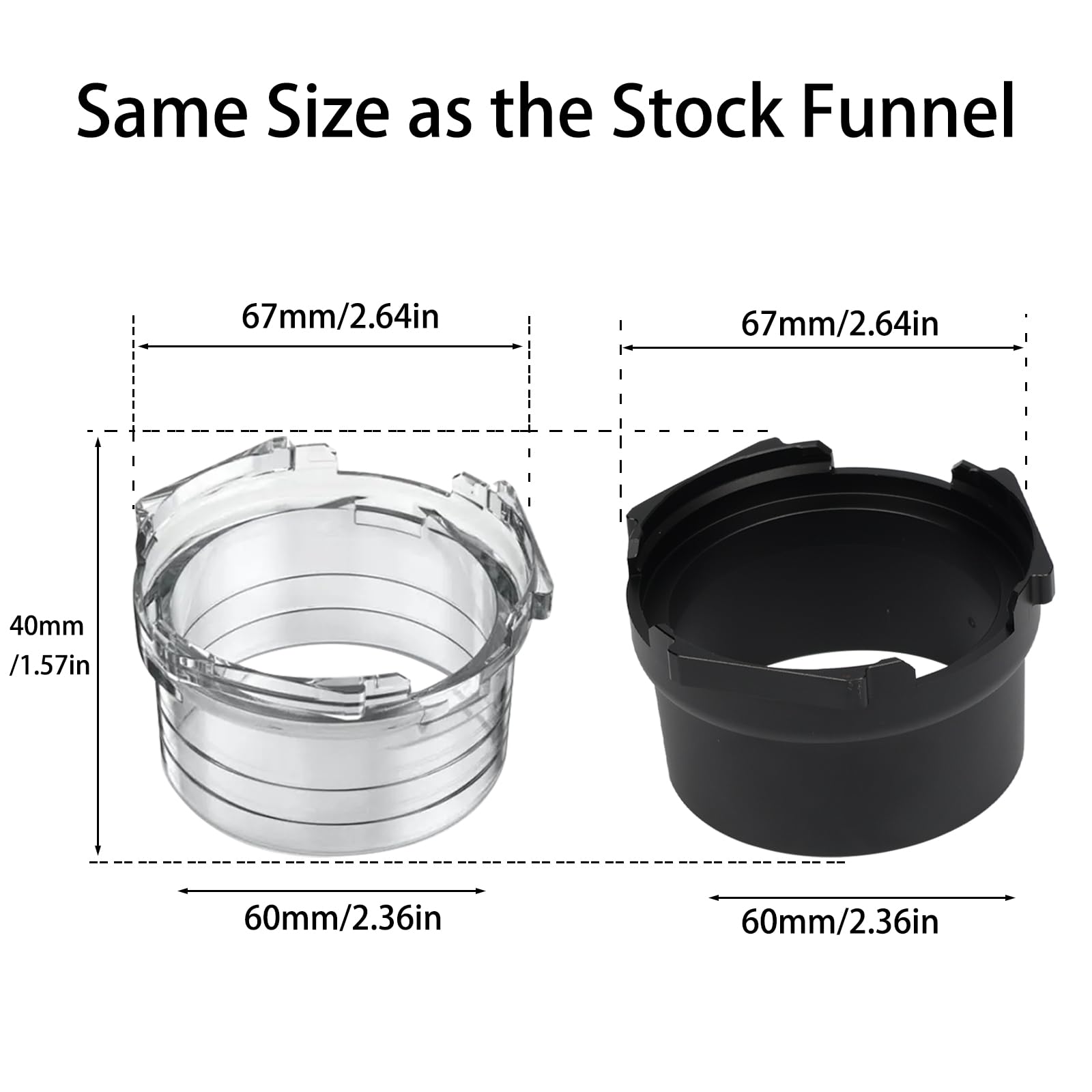 CAPFEI upgrade aluminum funnel, sturdy performance for espresso prep.