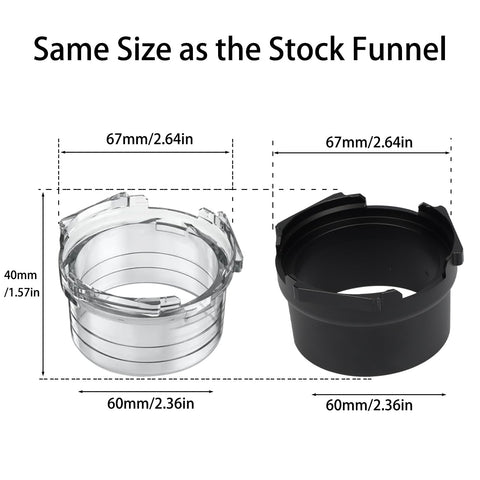 CAPFEI upgrade aluminum funnel, sturdy performance for espresso prep.