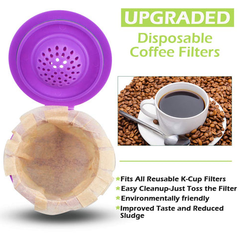 CAPMESSO easy-insert filter in reusable K-Cups for a simpler morning routine.