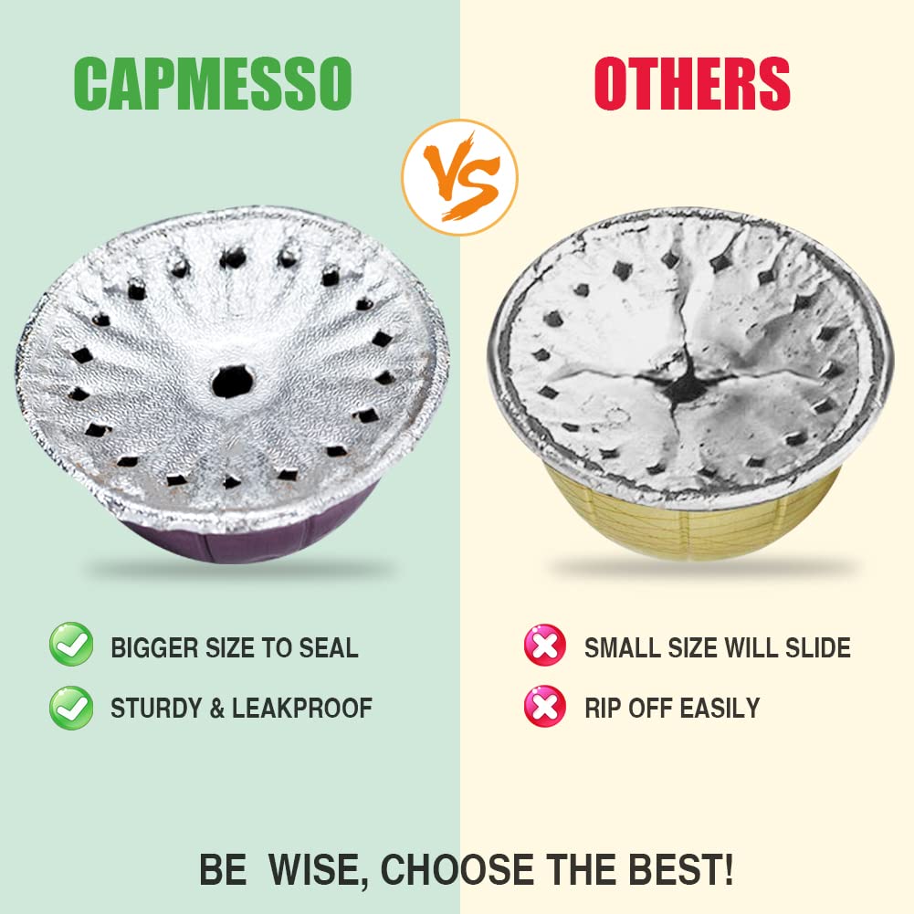 CAPMESSO easy-seal lid for VertuoLine makes refilling simple.