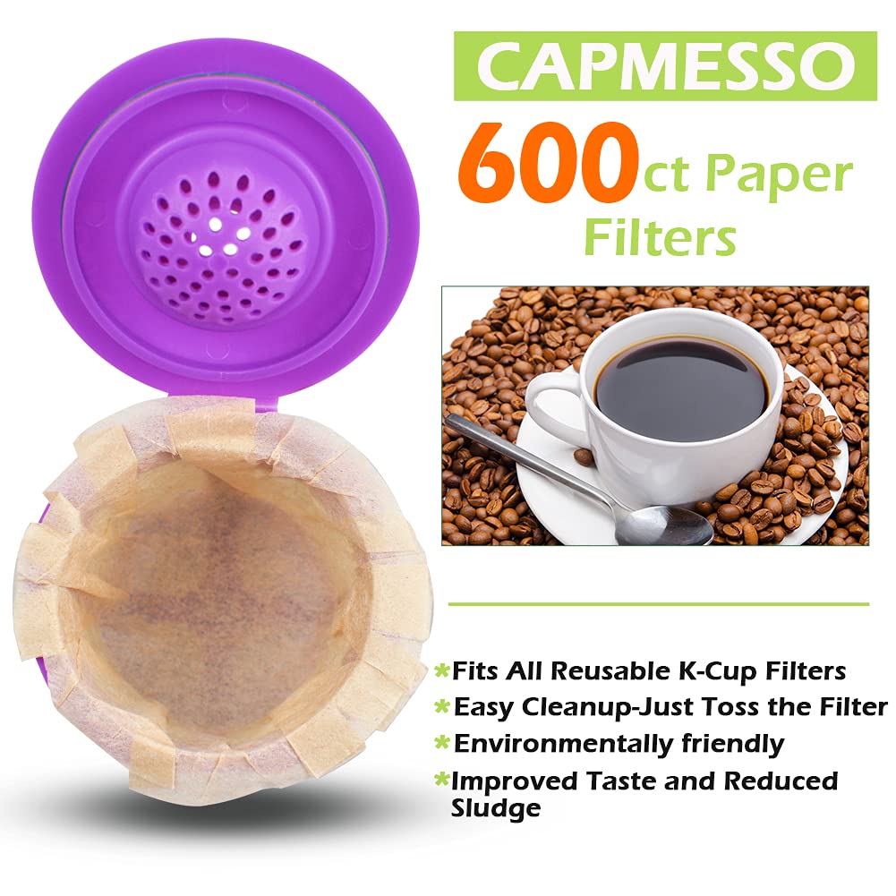 CAPMESSO textured filter paper maintains shape for steady flow