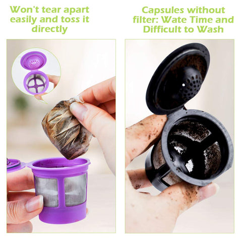 CAPMESSO textured paper filter maintains shape for steady brew flow.