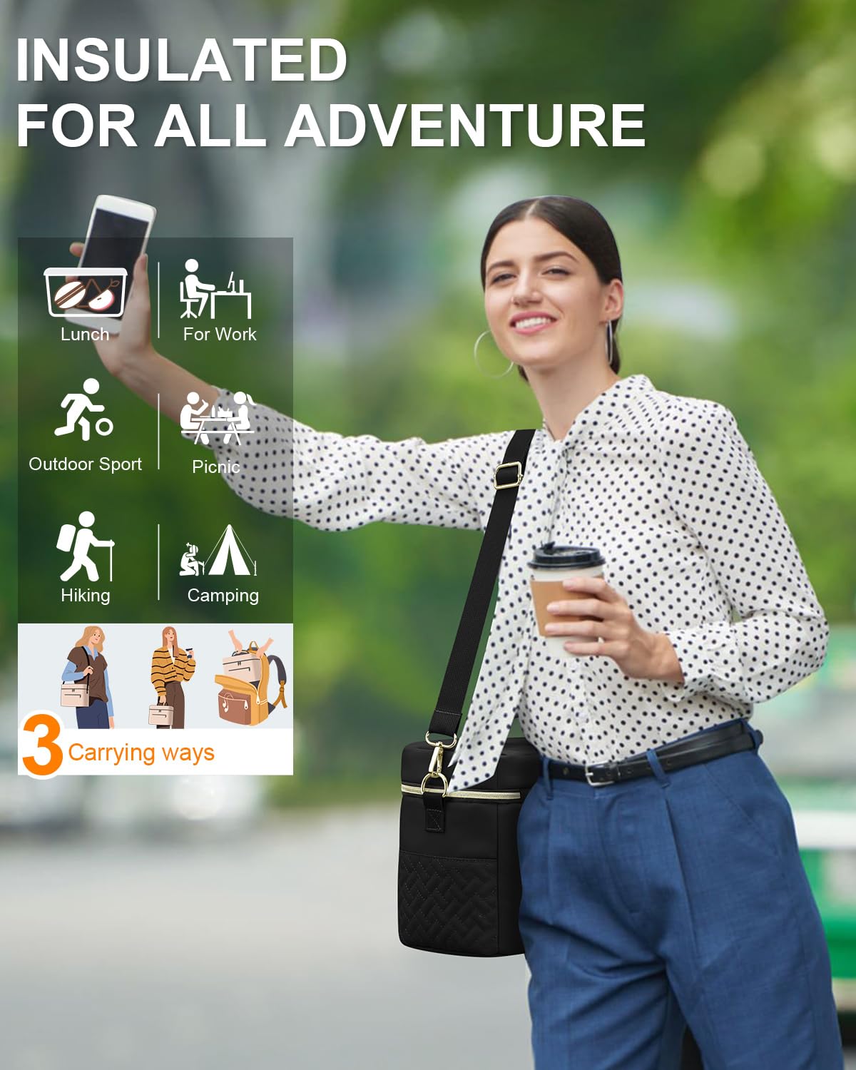 Capolo insulated lunch box close-up shows durable outer and insulation quality
